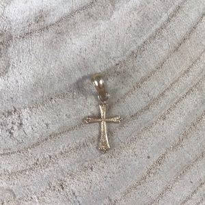Vintage Gold Cross Necklace Charm